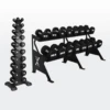 Xpeed Premium 1-30kg CPU Dumbbell Set + Rack -Home Fitness CPU 1kg to 30kg