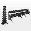 Xpeed Premium 1-50kg CPU Dumbbell Set + Rack -Home Fitness CPU 1kg to 50kg