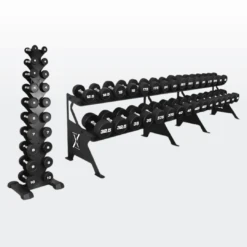 Xpeed Premium 1-50kg CPU Dumbbell Set + Rack