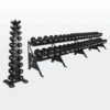 Xpeed Premium 1-60kg CPU Dumbbell Set + Rack -Home Fitness CPU 1kg to 60kg