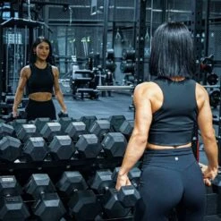 Xpeed Rubber Hex Dumbbells -Home Fitness DumbbellLifestyle2