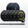 Xpeed 100kg Professional Bumper Plate Bundle -Home Fitness Xpeed 100kg Bumper Set 3