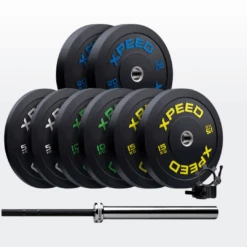 Xpeed 100kg Professional Bumper Plate Bundle