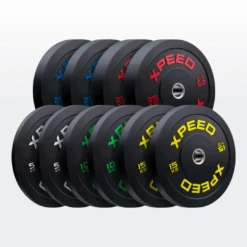 Xpeed 150kg Professional Bumper Plate Bundle -Home Fitness Xpeed 150kg Bumper Set 1