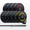 Xpeed 150kg Professional Bumper Plate Bundle -Home Fitness Xpeed 150kg Bumper Set 3