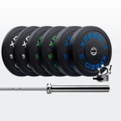 Xpeed 70kg Professional Bumper Plate Bundle -Home Fitness Xpeed 70kg Bumper Set 2