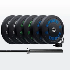 Xpeed 70kg Professional Bumper Plate Bundle