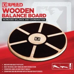 Xpeed Wooden Balance Board -Home Fitness wooden board 4 6af3f7ee 0215 4fb6 97f3 b8f1ecfa83e1
